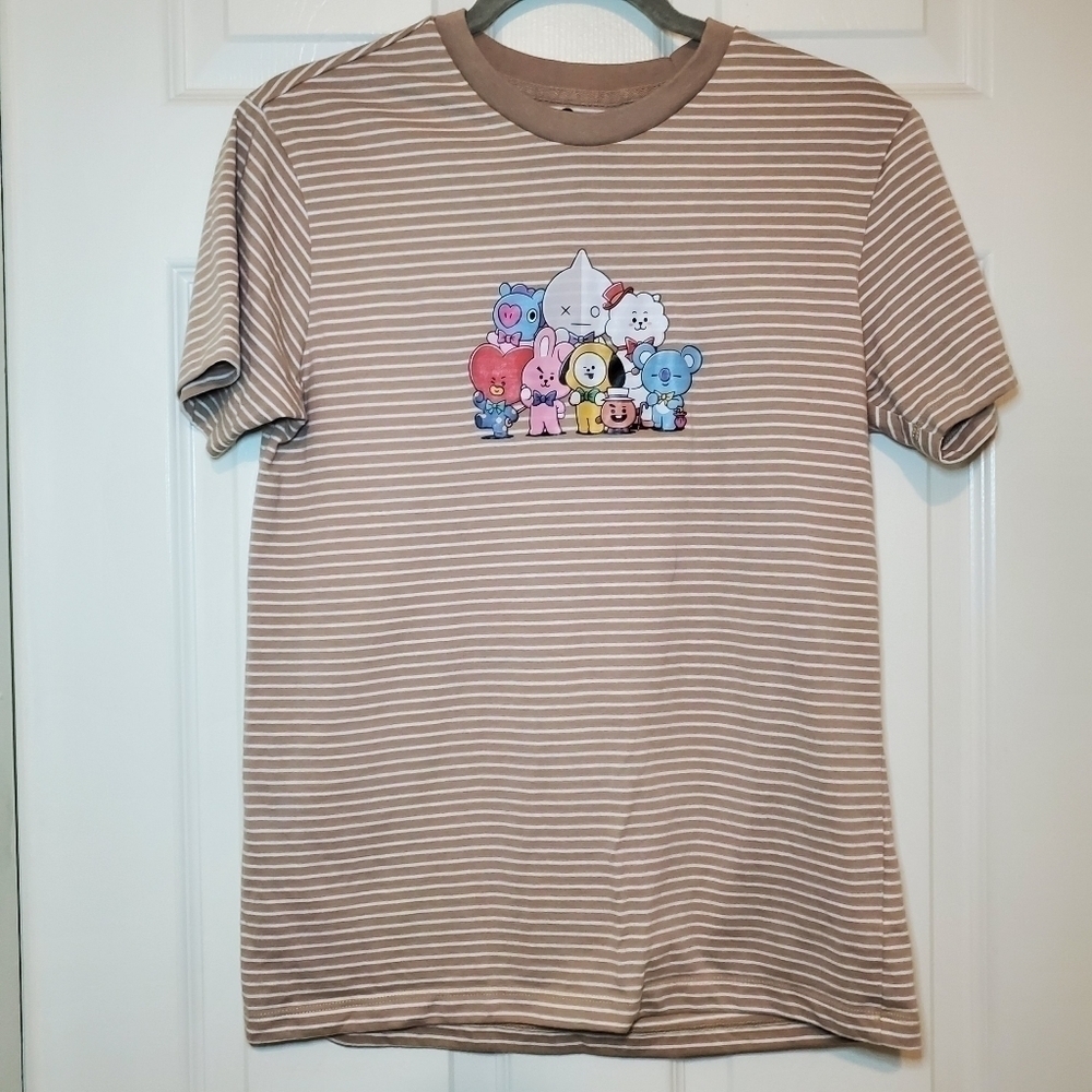 BT21 BTS K-Pop Graphic T-Shirt Short Sleeve Women’s Size XSmall